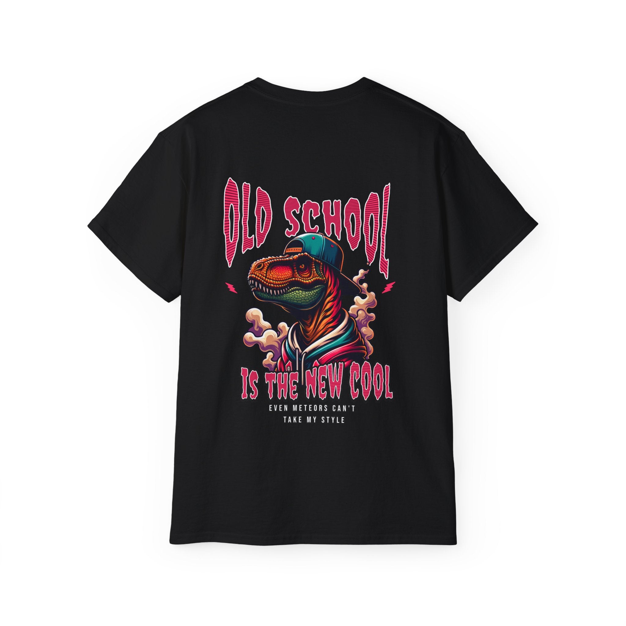 Old School Is The New Cool - Unisex Cotton Tee (Back) - Damned Threads